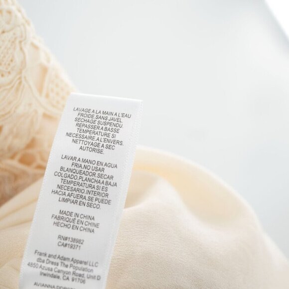 Dress the Population  Avianna Rose Lace Dress | Cream | XS | NWT - Picture 13 of 15